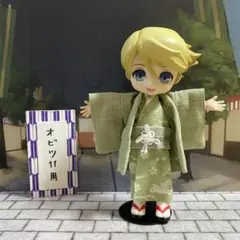 3090 オビツ11用　和装三点セット　うさぎ柄　薄緑系