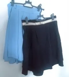 バラ売り可★ミッシュマッシュ 寒色系スカート2点セット