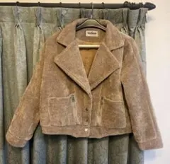 ほぼ未使用 Melissaコーデュロイ ブラウン ムートンライダース　ムートン