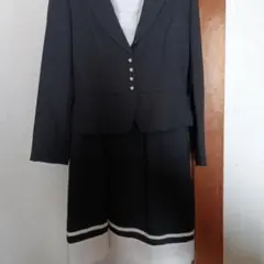 卒業入学式　黒いジャケットとワンピースのセット11号