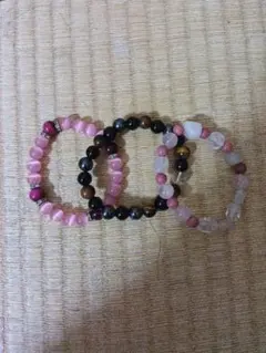 天然石ビーズブレスレットセット