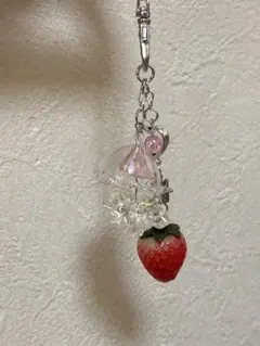 海月 クラゲキーホルダー　いちご