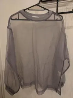 CAOPANIC TYPY シースルー長袖シャツ ONE グレー