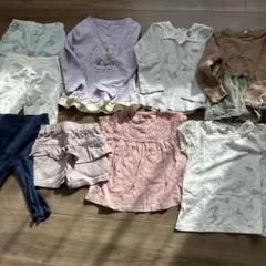 女の子ベビー服上下まとめ売り　90cm（春夏秋）