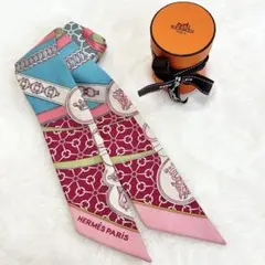 HERMES　エルメス　ツイリー　朝の散歩　スカーフ　シンク　2017春夏　箱付
