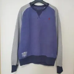 U.S.POLO ASSN. 古着 ロゴ刺繍トレーナーS