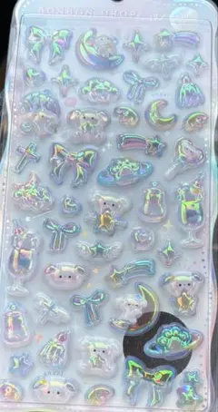 正規品　ちゅるきら　わんわんボンボン　ボンボンドロップシール