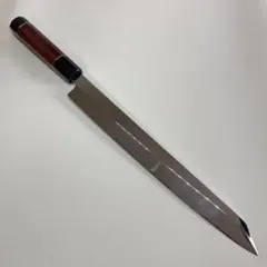 270mm 切付柳刃包丁 鏡面 紫檀八角柄 刺身包丁 全鋼 和包丁 - メルカリ