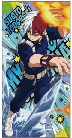 僕のヒーローアカデミア ビジュアルバスタオル 轟焦凍