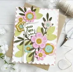 【新品未使用】お花いっぱい11　カッティングダイ