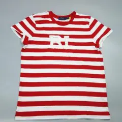 6779 美品 ポロラルフローレン ロゴ刺繍 ボーダー Tシャツ レディース