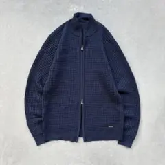 00s archive DKNY ドライバーズニット　Y2K ダブルジップ