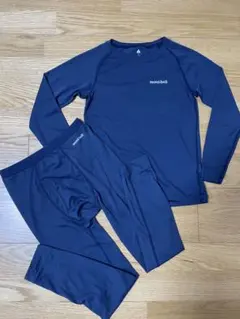 モンベル　ジオライン L.W.シャツとタイツ(boys)のアンダーウエアのセット