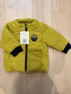 新品　未使用　BeBe コート　アウター　ダウンコート　イエロー　80cm