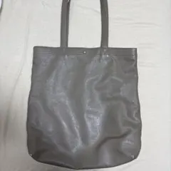 ブラウン 合成皮革 トートバッグ A4サイズ収納