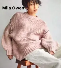 【完売✨】Mila Owen ミラ オーウェン　オンライン限定　モヘヤ混　ニット