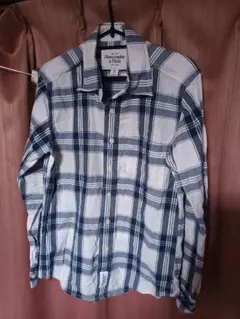 Abercrombie & Fitch アバクロ チェック柄長袖コットンシャツのサムネイル