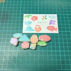 消しゴムはんこ　お正月８点セット