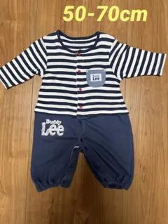 Buddy Lee ボーダー ロンパース 2WAY 50-70cm 長袖