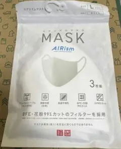 UNIQLO AIRism マスク ホワイト Lサイズ 3枚組のサムネイル