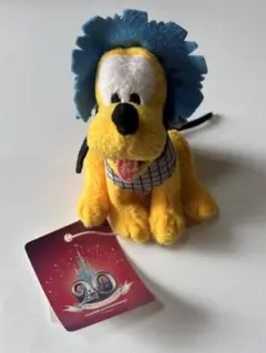 ディズニーランド　20周年　ぬいぐるみバッジ プルート