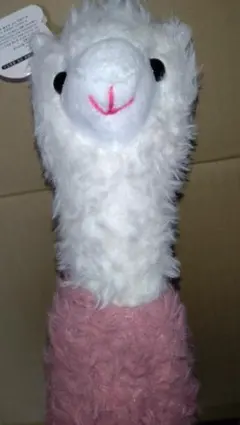 [在庫処分] アルパカのぬいぐるみ　ラマ　ふわふわ　ピンク