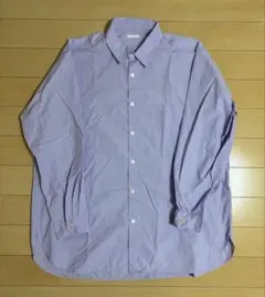 GU ブロードオーバーサイズシャツ パープル XL