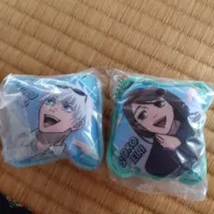 呪術廻戦　クッションキーホルダーセット　五条悟、家入硝子