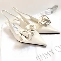 1760 未使用✨ジミーチュウ Amita フラワー レザー パンプス 36のサムネイル