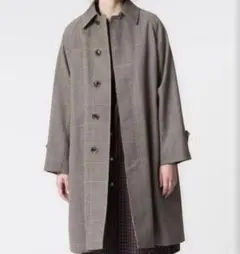 ORCIVAL オーシバル ガンクラブ チェック ウールステンカラーコート 1