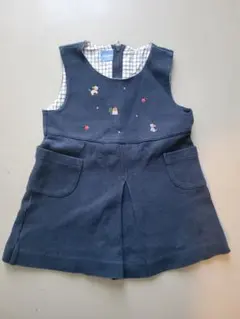 familiar 刺繍ジャンバースカート 80