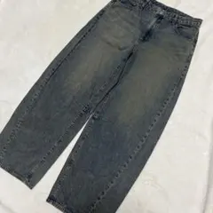 ジーユー　バレルレッグジーンズ　XL 長め