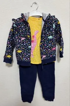 コストコ◇◆恐竜柄 パーカー トップス パンツ 4点セット