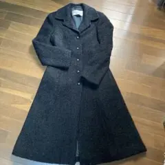 claude havrey 黒 ロングコート　クラシック