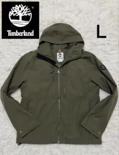 【極美品】Timberland ナイロンジャケット カーキ 玉虫色　コート　L