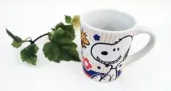 SNOOPY MUG CUP スヌーピー マグカップ 「スマイル」　青箱