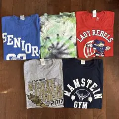 アメカジ　Tシャツ プリント　古着　Mサイズ　ラッセル　ギルダン等