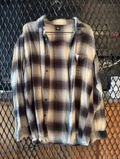 UNIQLO ユニクロ チェック柄 ネルシャツ 長袖シャツ L