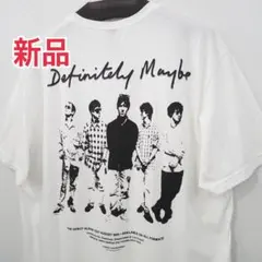 新品 オアシス 公式 ロゴ バック プリント Tシャツ 白 ホワイト メンズのサムネイル