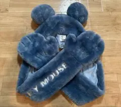 ディズニー　ミッキーマフラーキャップ