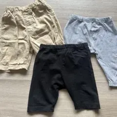 ハーフパンツ 80cm 3点セット 赤ちゃん本舗/西松屋　男女兼用