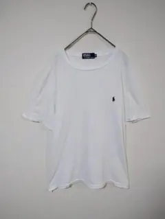 希少　90年代　シングルステッチ　ポロバイラルフローレン　Tシャツ　メンズM　綿