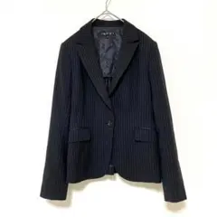 【INDIVI】 インディヴィ テーラードジャケット ストライプ フォーマル