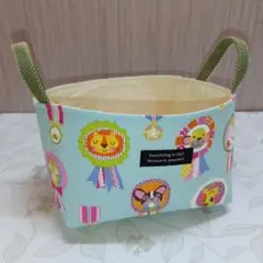 ハンドメイド布バスケット☆動物柄
