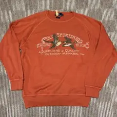 90sポロバイラルフローレンのグラフィックニットセーター　アニマル柄