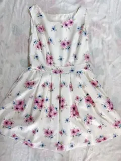 dazzlin 花柄ワンピース 白