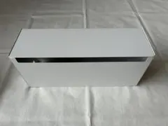 無印スチールタップ収納箱フラップ式・ホワイトグレー