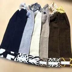 225.おりこうエプロン　おりこうタオル　タオルエプロン　6枚組　アニマル柄