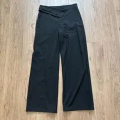 ZARA ザラ　ワイドパンツ　ブラック　綺麗め　オフィスカジュアル