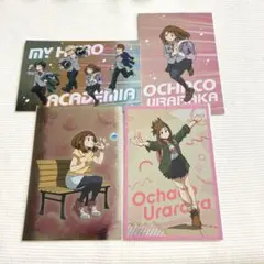 ヒロアカ　メタルポストカード　麗日お茶子・集合　4枚セット